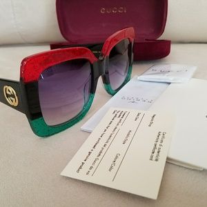 Genuine Gucci large face sunglasses